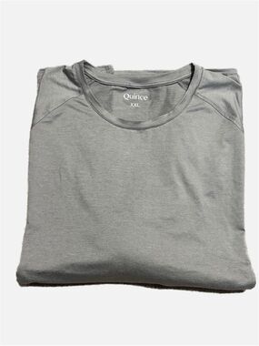 Quince Mens XXL Heather Gray Flowknit Breeze Performance Long Sleeve Athletic T